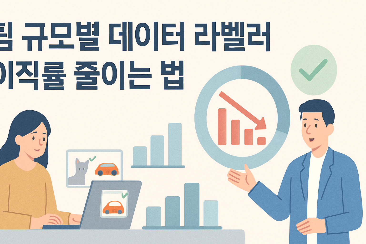 팀 규모별 데이터 라벨러 이직률 줄이는 법