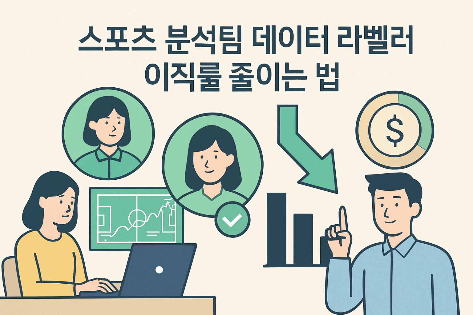 스포츠 분석팀 데이터 라벨러 이직률 줄이는 법