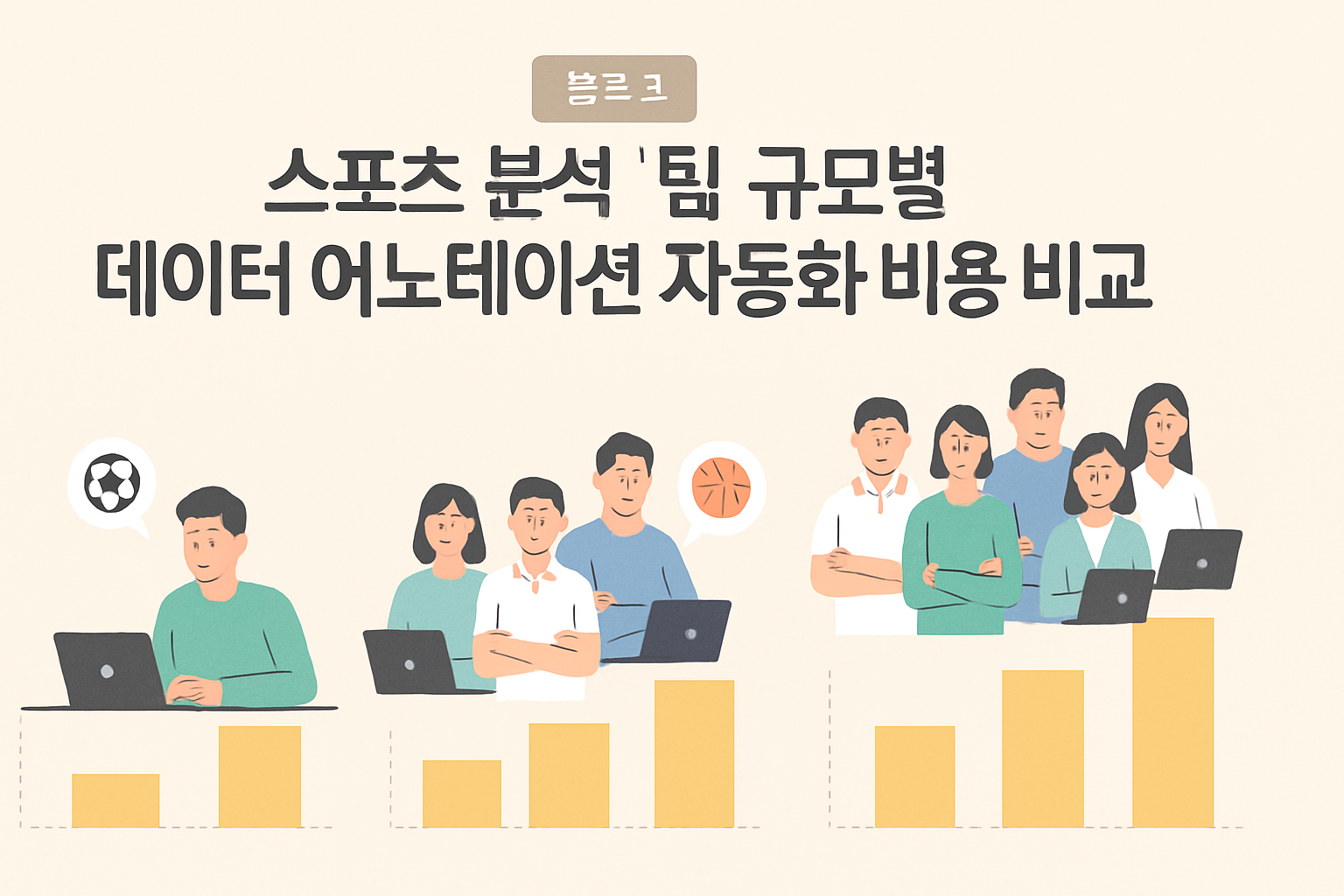스포츠 분석 팀 규모별 데이터 어노테이션 자동화 비용 비교