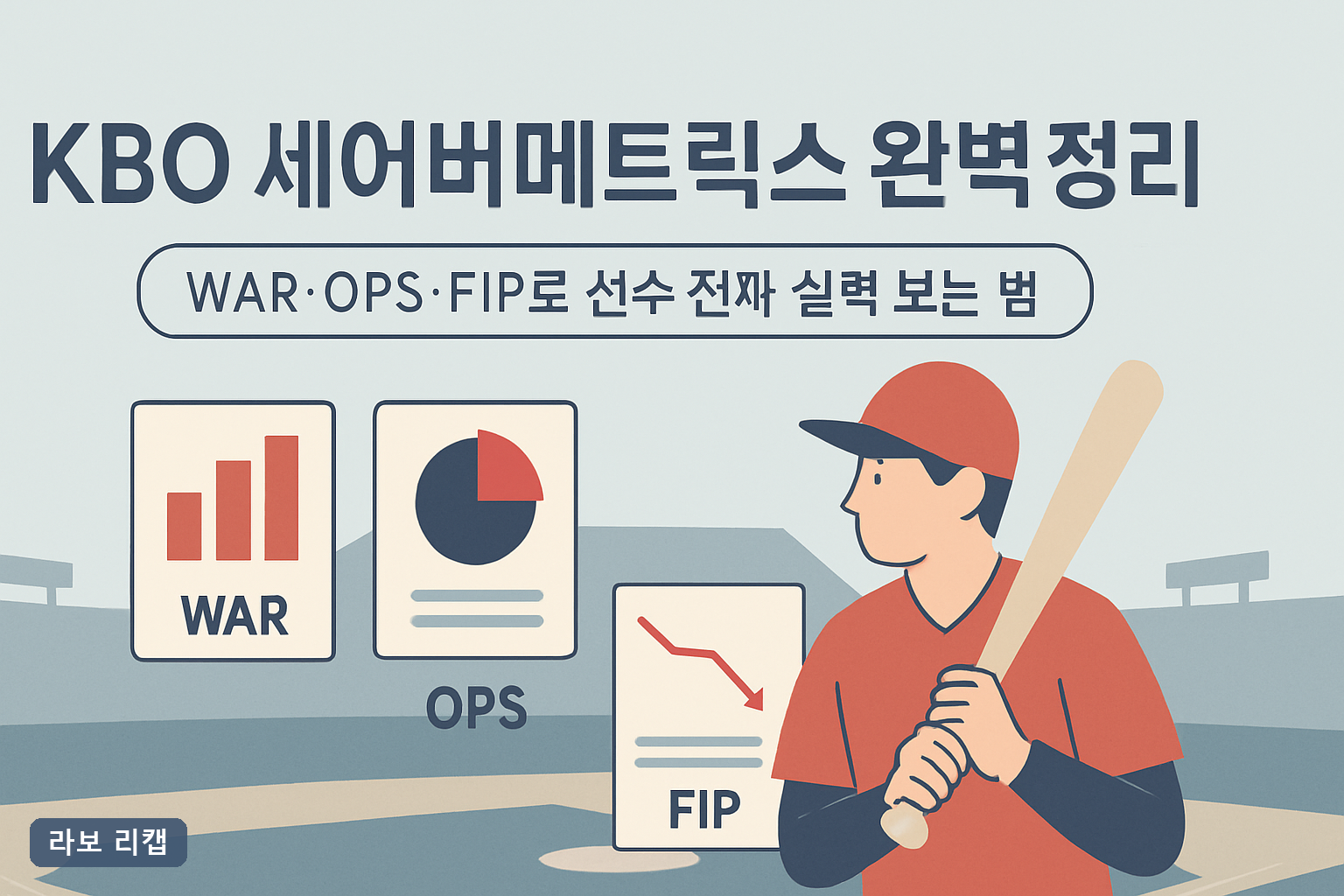 KBO 세이버메트릭스 완벽 정리: WAR·OPS·FIP로 선수 진짜 실력 보는 법