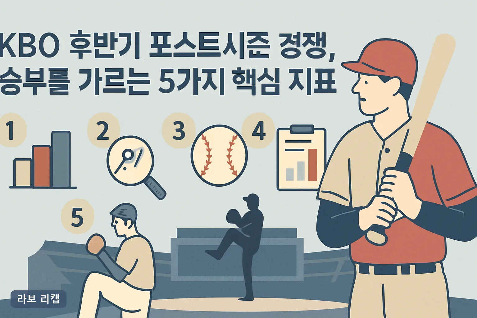 KBO 후반기 포스트시즌 경쟁, 승부를 가르는 5가지 핵심 지표 분석
